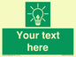SV10791: Custom Green square with Save Energy