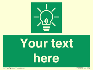 SV10791: Custom Green square with Save Energy