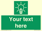SV10791: Custom Green square with Save Energy