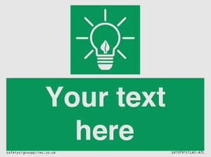 SV10791: Custom Green square with Save Energy