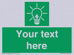 SV10791: Custom Green square with Save Energy