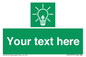 SV10791: Custom Green square with Save Energy