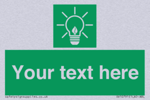 SV10791: Custom Green square with Save Energy