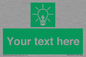SV10791: Custom Green square with Save Energy
