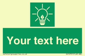 SV10791: Custom Green square with Save Energy