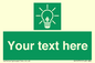 SV10791: Custom Green square with Save Energy
