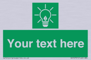 SV10791: Custom Green square with Save Energy