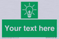 SV10791: Custom Green square with Save Energy