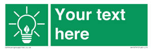 SV10791: Custom Green square with Save Energy