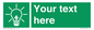 SV10791: Custom Green square with Save Energy