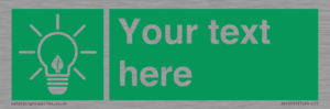 SV10791: Custom Green square with Save Energy