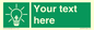 SV10791: Custom Green square with Save Energy