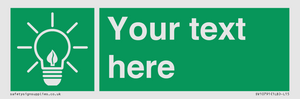 SV10791: Custom Green square with Save Energy