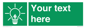 SV10791: Custom Green square with Save Energy