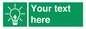 SV10791: Custom Green square with Save Energy
