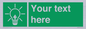 SV10791: Custom Green square with Save Energy