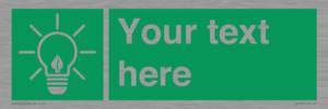 SV10791: Custom Green square with Save Energy