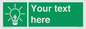 SV10791: Custom Green square with Save Energy