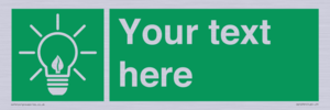 SV10791: Custom Green square with Save Energy