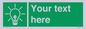 SV10791: Custom Green square with Save Energy