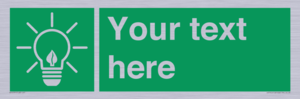 SV10791: Custom Green square with Save Energy