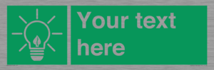 SV10791: Custom Green square with Save Energy