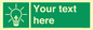 SV10791: Custom Green square with Save Energy