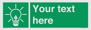 SV10791: Custom Green square with Save Energy