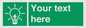 SV10791: Custom Green square with Save Energy