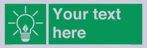 SV10791: Custom Green square with Save Energy