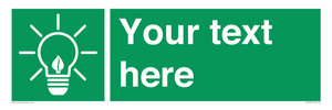 SV10791: Custom Green square with Save Energy