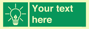 SV10791: Custom Green square with Save Energy