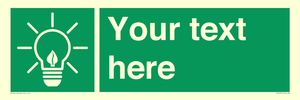 SV10791: Custom Green square with Save Energy