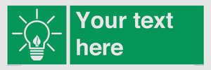 SV10791: Custom Green square with Save Energy