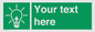 SV10791: Custom Green square with Save Energy