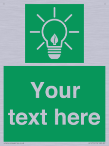 SV10791: Custom Green square with Save Energy