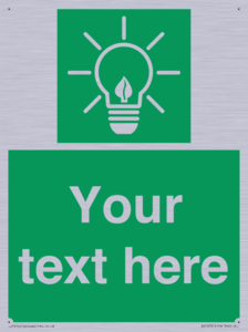 SV10791: Custom Green square with Save Energy