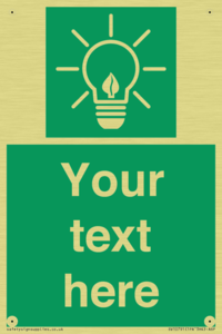 SV10791: Custom Green square with Save Energy