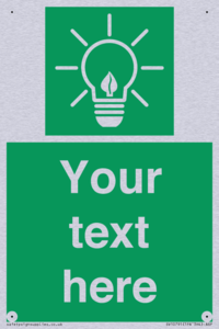 SV10791: Custom Green square with Save Energy