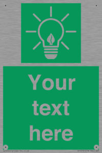 SV10791: Custom Green square with Save Energy