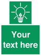 SV10791: Custom Green square with Save Energy