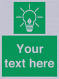 SV10791: Custom Green square with Save Energy
