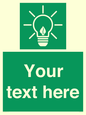 SV10791: Custom Green square with Save Energy
