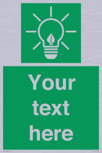 SV10791: Custom Green square with Save Energy