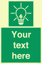 SV10791: Custom Green square with Save Energy