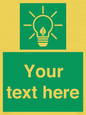 SV10791: Custom Green square with Save Energy