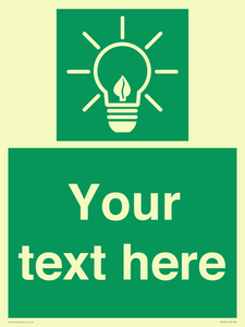 SV10791: Custom Green square with Save Energy