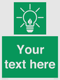 SV10791: Custom Green square with Save Energy