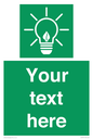 SV10791: Custom Green square with Save Energy