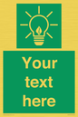 SV10791: Custom Green square with Save Energy